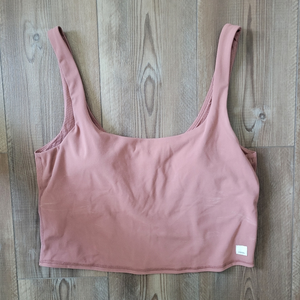 Vuori Women's Daily Crop in Dusty Rose / Teracotta